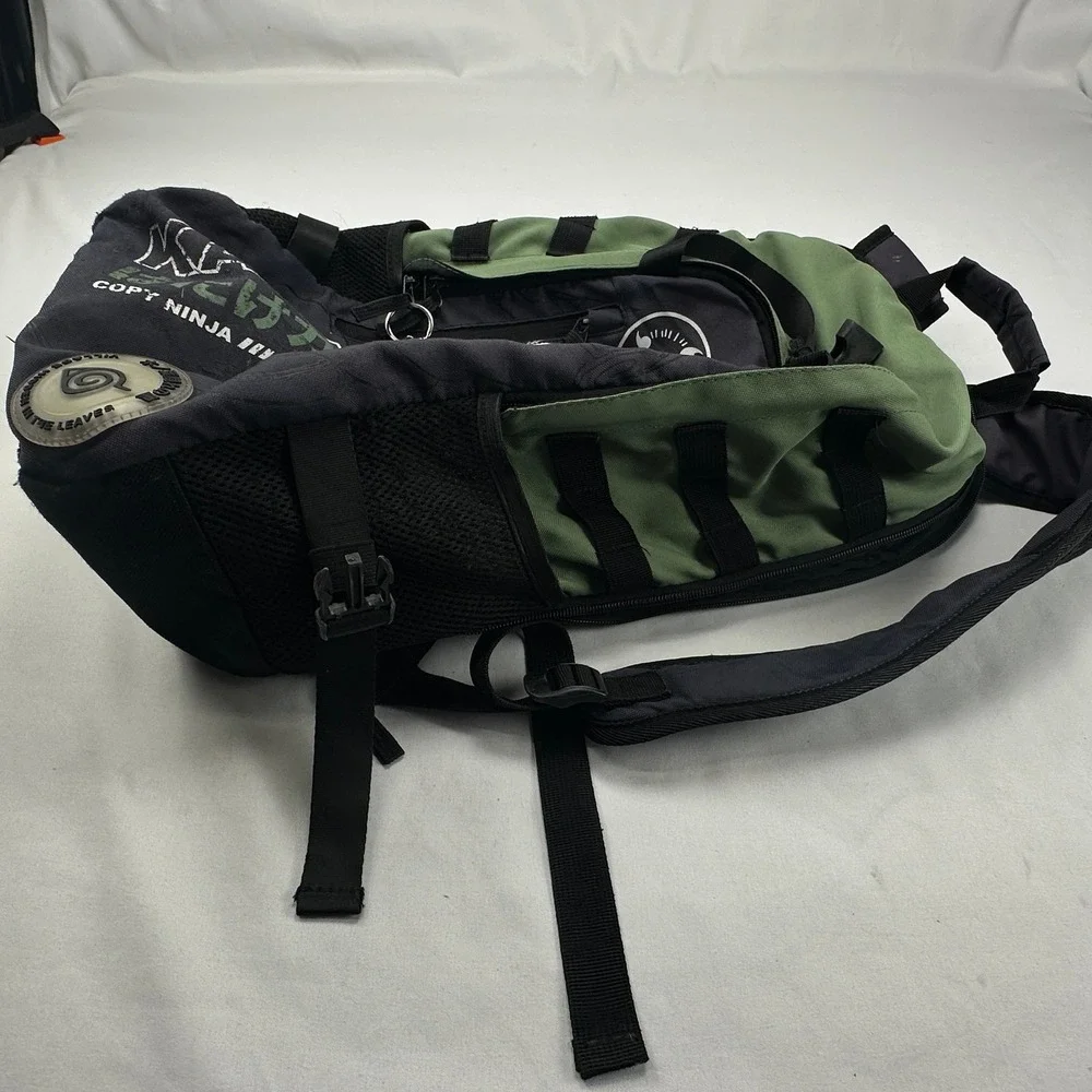 Naruto Shippuden Kakashi Hatake Copy Ninja Backpack Black Green Viz‎ Media